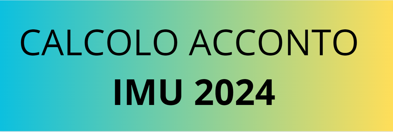 CALCOLO ACCONTO IMU 2023